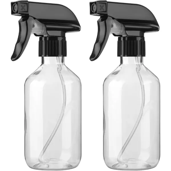 "2PCS 300ml Refillable Spray Bottles – Leakproof Fine Mist & Cleaning Use"