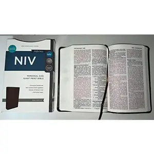 USED-NIV Zondervan Personal Size Giant Print Bible Red Letter Edition Brown Leathersoft Lay Flat by Unknown (Unknown)