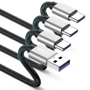 [3Pack 6ft]Usb A to Usb Type C Charging Cable Compatible with Samsung Galaxy S10 S9 Plus Charger C Cord(3A Fast Charging),TPE Usbc Carplay Cord for iPhone 17 16 15 Pro Max Samsung A32/A12/A10e/A20/A51 Android Device