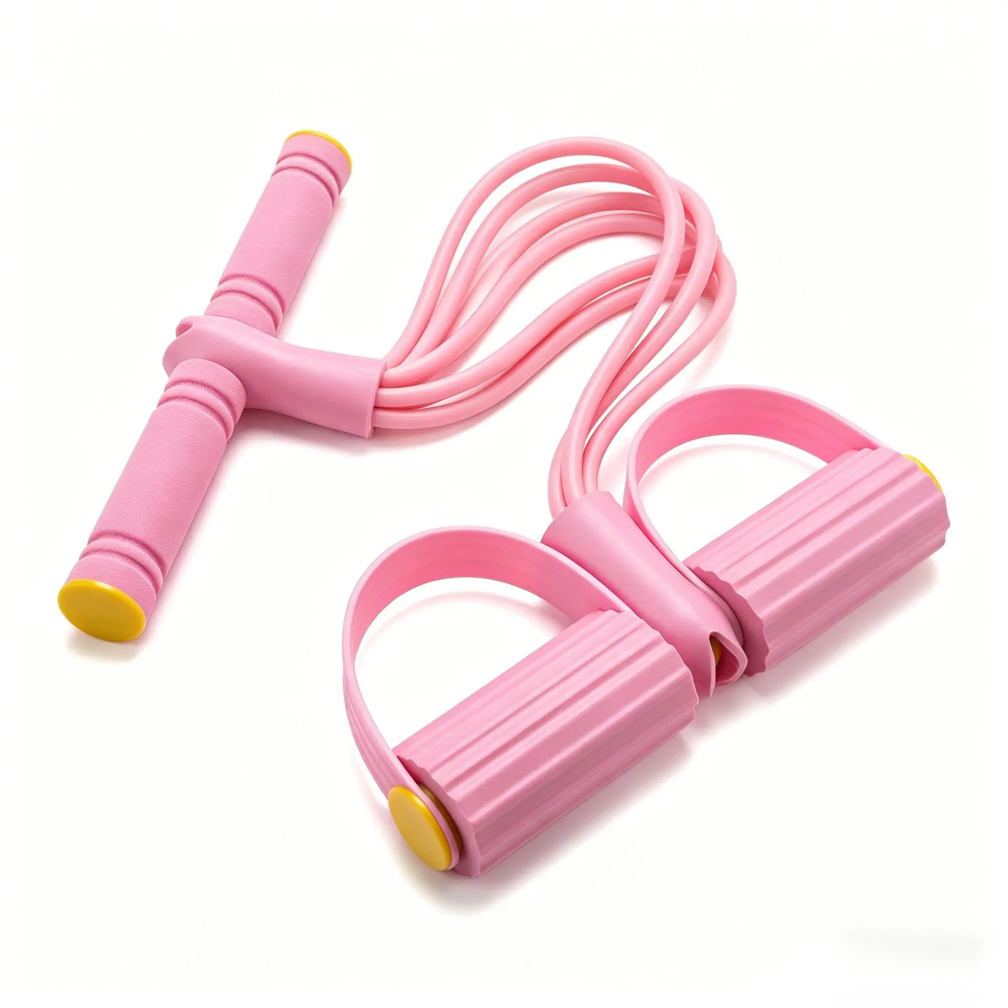 Premium Pedal Resistance Band Set (6 Bands) - Multifunctional Sit-Up Pull Rope, Portable Home Gym Fitness Equipment for Abdominal, Leg & Arm Training, Full-Body Workout Tool for Men & Women, No