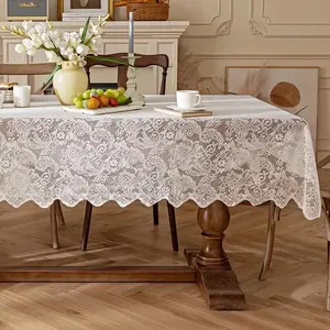 Lace Tablecloth, Rectangular Tablecloth, Table Decoration for Dining Table, Coffee Table, Home Decoration, Tablecloth for Birthdays, Holiday Parties, Picnic Table Cover