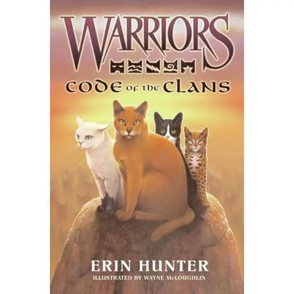 Used Hardcover Literature Book - Warriors: Code of the Clans by Erin Hunter, English Edition Fiction Novel with Printed Text (School & Educational Office Stationery Supply), Fiction Books