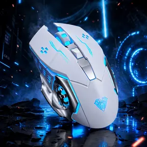 Aula Sc100 Wireless Mouse, Long Battery Life, Multi-Function RGB Lighting, Mechanical Precision Gaming Mouse, Desktop Laptop, Wireless Connection, Side Buttons