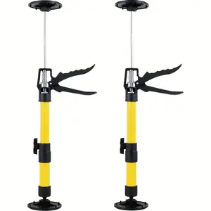 2pcs Telescopic Support Rods, ABS Metal, 88.18 lbs, Adjustable Manual Steel Joint, Non-slip Woodworking Tool for Cabinets, Panels, Stairs, Porches, and Deck Doors.