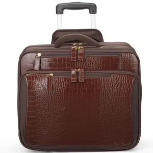 Croco Overnight Laptop Roller – 17” For Men and Women