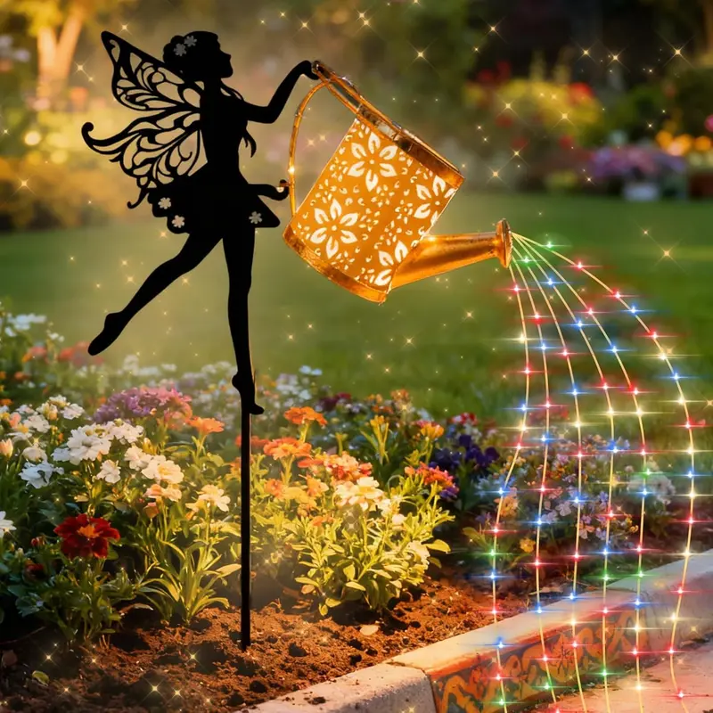 Solar Garden Watering Can Light, Solar Illuminated, Mother's Day Fairy Gardening Gift, Outdoor Decorative Lamp, Garden Decorative Lighting, Garden Decoration, Garden Decor Lights, Outside Lights