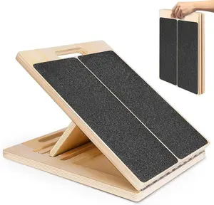 Portable wooden calf stretch inclined board leg stretcher knee ankle heel leg physical therapy equipment adjustable inclined board, Christmas gift thanksgiving gift, fitness essential