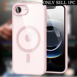 For iPhone Magnetic Case Cover For iPhone X XS XR XS Max 7 8 SE2 SE3 7Plus 8Plus 16E 17 16 15 14 13 12 11 Pro Max  PC Clear