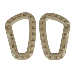 Outdoor ITW Tactical Carabiner Medium Backpack Keychain Large D Buckle Multi-Functional Plastic Steel Quick Carabiner D-Type Buckle