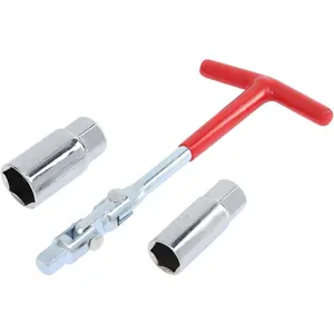 Socket Wrench Set-T-Handle Universal 16mm (5/8") & 21mm (13/16") Remover and Installer Tool For Motorcycles, Small Motor Vehicles, Lawn Mowers