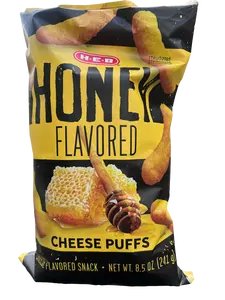 H-E-B Honey Flavored Cheeto Puffs Cheese Snack 8.5 oz Bag by HEB Brand - Sweet & Crunchy Snack Option