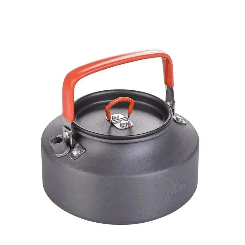 Ultralight 1.1L Aluminum Kettle With Silicone Handle and Lid
