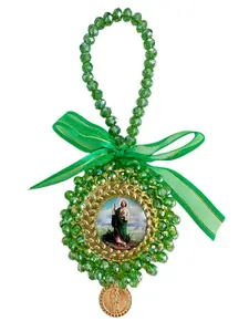 Handmade Saint Jude Virgin Mary Protection Charm, Catholic Jewelry Gift, Car Hanging Ornament, Car Interior Decorative, Home Decoration Accessory