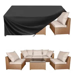 Heavy-Duty Courtyard Furniture Cover, Outdoor Patio Furniture, Blocks Rain Hail Snow, Dust Cover for Protection, Durable Weather Resistant