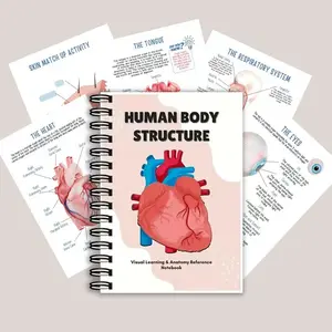 Anatomy and Human Physiology Study Notebook with Illustrations and Diagrams, Dedicated Learning Journal for Medical Students, Essential Tool for Anatomy Studies