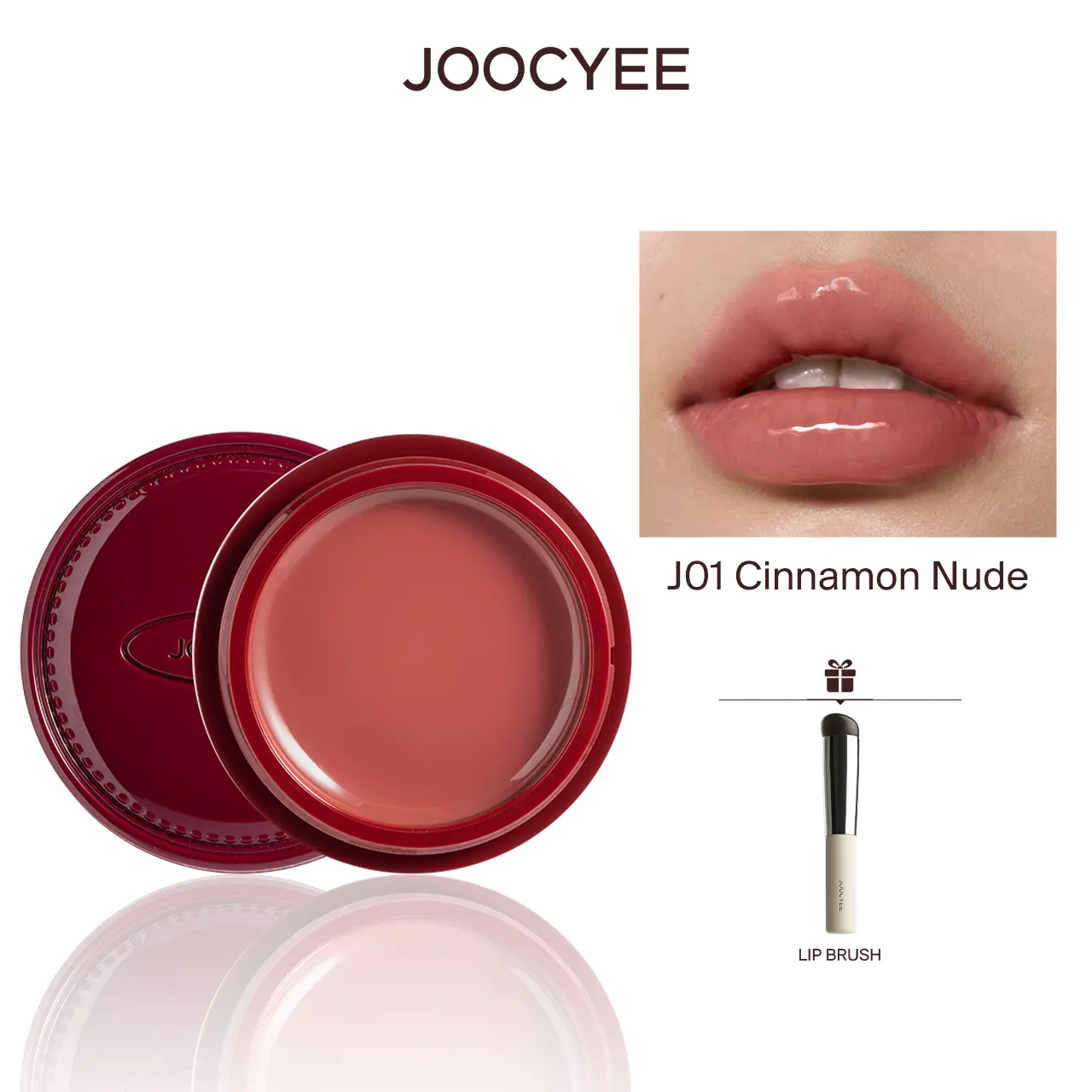 JOOCYEE Lip & Cheek Balm - Moisturizing Sheer Color Tint Makeup Product for Adults, Glossy Lips, Velvet Matte Look, All Skin Types, Christmas Gift, Back to School
