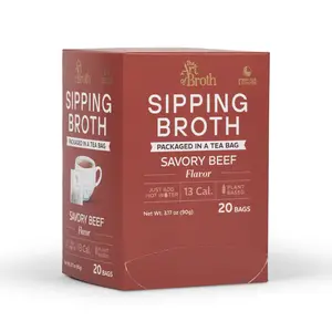 The Art of Broth | Sipping Broth | Classic Beef | Plant-Based | Satisfies Cravings | Calming Healthy Snack | Bone Broth Alternative | No Caffeine | Low Calorie | Unparalleled Flavor