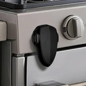 Child Proof Oven Lock Baby Safety,Oven Door Lock Child Safety,Oven Baby Proofing,Heat-Resistant,for Toddlers no Tools Need,for Toddlers, Baby Proof Oven,Black