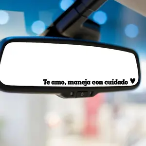4PACK Te Amo Maneja Con Cuidado Inspirational Message Decal for Vehicle Decoration Motivational Car Sticker Con Dios Todo Es Posible