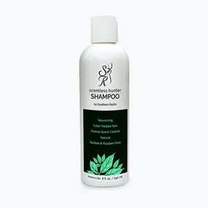 Southern Racks Scentless Hunter Volumizing Shampoo - Natural, Scent Free, Salon Quality, Sulfate and Paraben free. Safe for color treated hair.