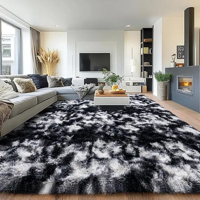 【Summer Sale Deals】【Moving Season】REZUTAN Soft Faux Fur Shag Rug Aesthetic Decor Carpet for Living Room Bedroom Home Decor High-Quality Faux Fur Material mothersdaygift Fluffy Modern Rug Shaggy Area Rugs Furry Floor Rugs Fuzzy Rug carpet