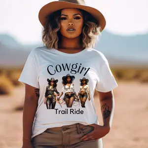 Cowgirl Trail Ride T-Shirt, Melanin Cowgirl, Southern Girl T-Shirt, Gift for Cowgirl, Unisex Jersey Short Sleeve Tee, Classic Tee