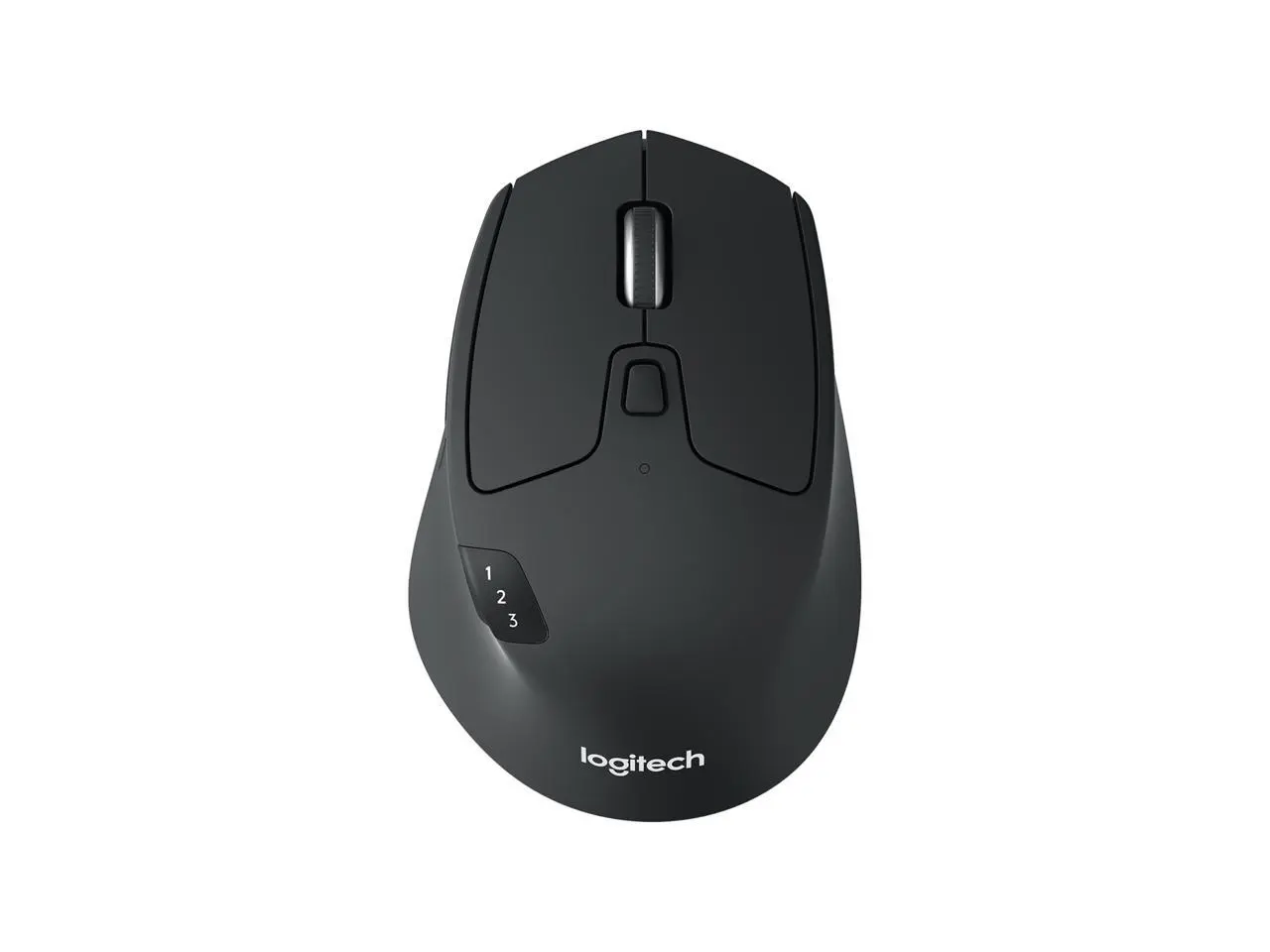 Logitech M720 Triathlon Multi-Device Wireless Mouse, Bluetooth, USB Unifying Receiver, 1000 DPI, 8 Buttons, 2-Year Battery, Compatible with Laptop, PC, Mac, iPadOS - Black