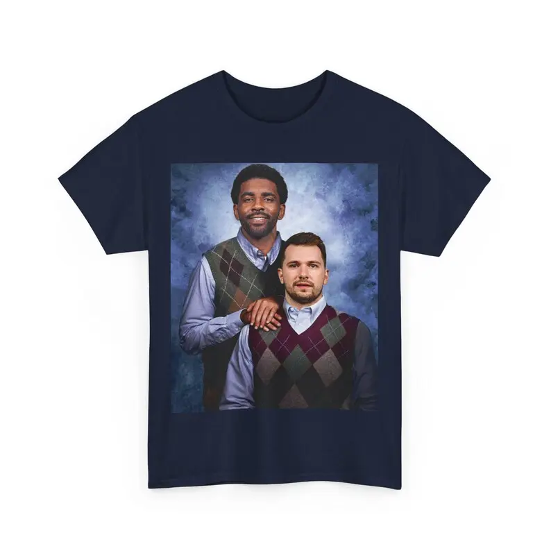 Luka Doncic Kyrie Irving Step Brothers Dallas Basketball T-Shirt, Step Brothers Basketball Shirt, Houston Basketball Shirt, Mavericks Shirt, Unisex, Shortsleeve
