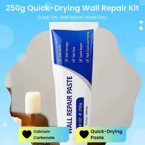 Drywall Patch Repair Kit 250g Wall MendingAgent Multi-functional Quick-drying PasteAdhesive Heavy Duty Concrete SealantWaterproof Self-adhesive