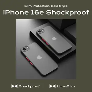 iPhone 16E Case – Ultra-Slim Shockproof Cover with Camera Lens Protection