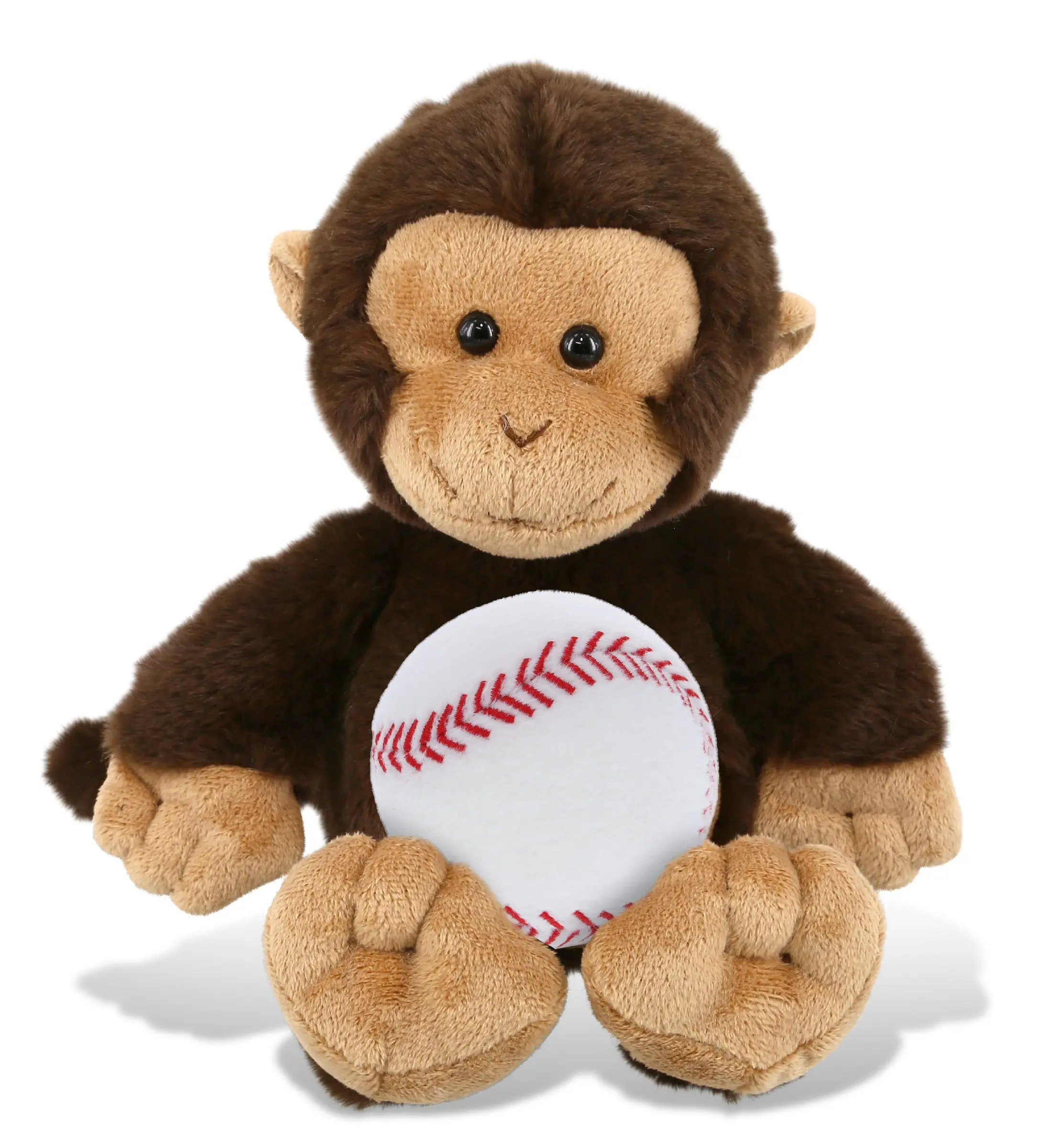 DOLLIBU 9" Super-Soft Monkey Plush Stuffed Toy - Baseball Themed, Suitable for Ages 0+