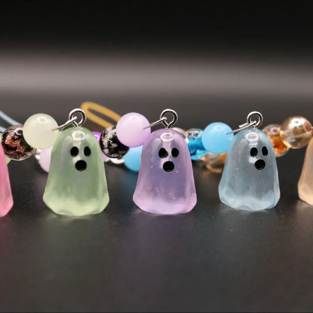 Handmade Ghost Glow in the Dark UV Reactive Cellphone Case Charms for Smartphones
