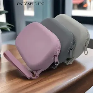 Solid Color Silicone Makeup Bag, Large Capacity Multi-functional Storage Bag, Cosmetic Bag, Makeup Tool for Women & Girls, Travel Cosmetic Bag, Travel Beauty Bag, Makeup Pouch