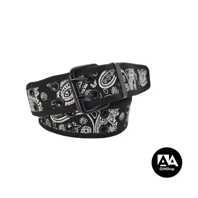 Black Bandana cloth belt/y2k belt/men belt/ women belt/ unisex belt/party belt