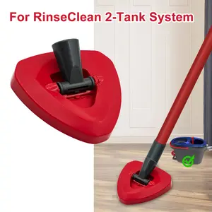 1/2Pcs Mini Spin Mop Triangle Base, Compatible with O-Cedar Rinseclean 2 Tank System, Durable Wear-Resistant, Easy Installation, Kitchen Bathroom Cleaner Accessory, Triangular Mop, Mop Accessories, Christmas