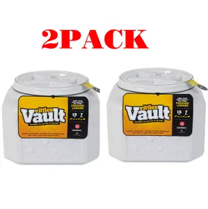 Gamma2 2 pack Vittles Vault Dog Food Storage Container with Airtight Lid, holds up to 10-15 Pounds of Dry Pet Food, Cat Kibble and Bird Feed