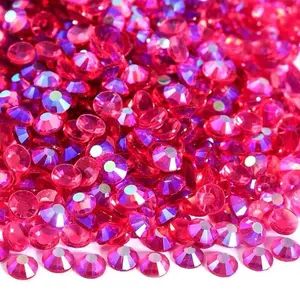 Rose AB Transparent Glass Rhinestones