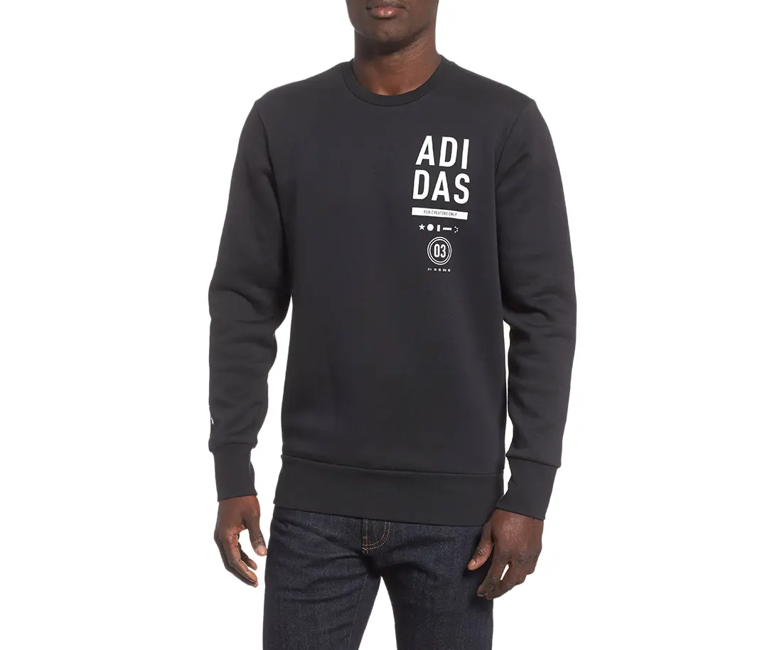 Adidas Men's Athletics International Fleece Pullover, Casual Long Sleeve Crewneck Activewear Sweatshirt, Menswear, Round Neck, Tops, Active Wear, Athletic Men's Sports Sweatshirt, Fleece Fabric, Standard Sizes, Athletic Texture Sweatshirts