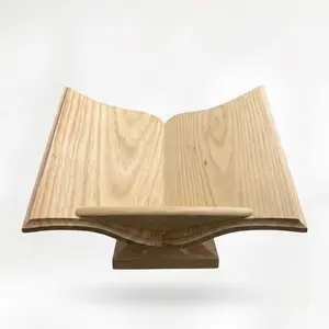 Wooden Christian Bible Holder Stand - Wood Christianity Religious-Themed Religious Decorations, Home Decor Accessory for Personal Use, Gifting