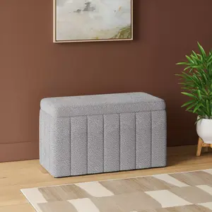 Essex Double Storage Boucle Bench Cream - Threshold