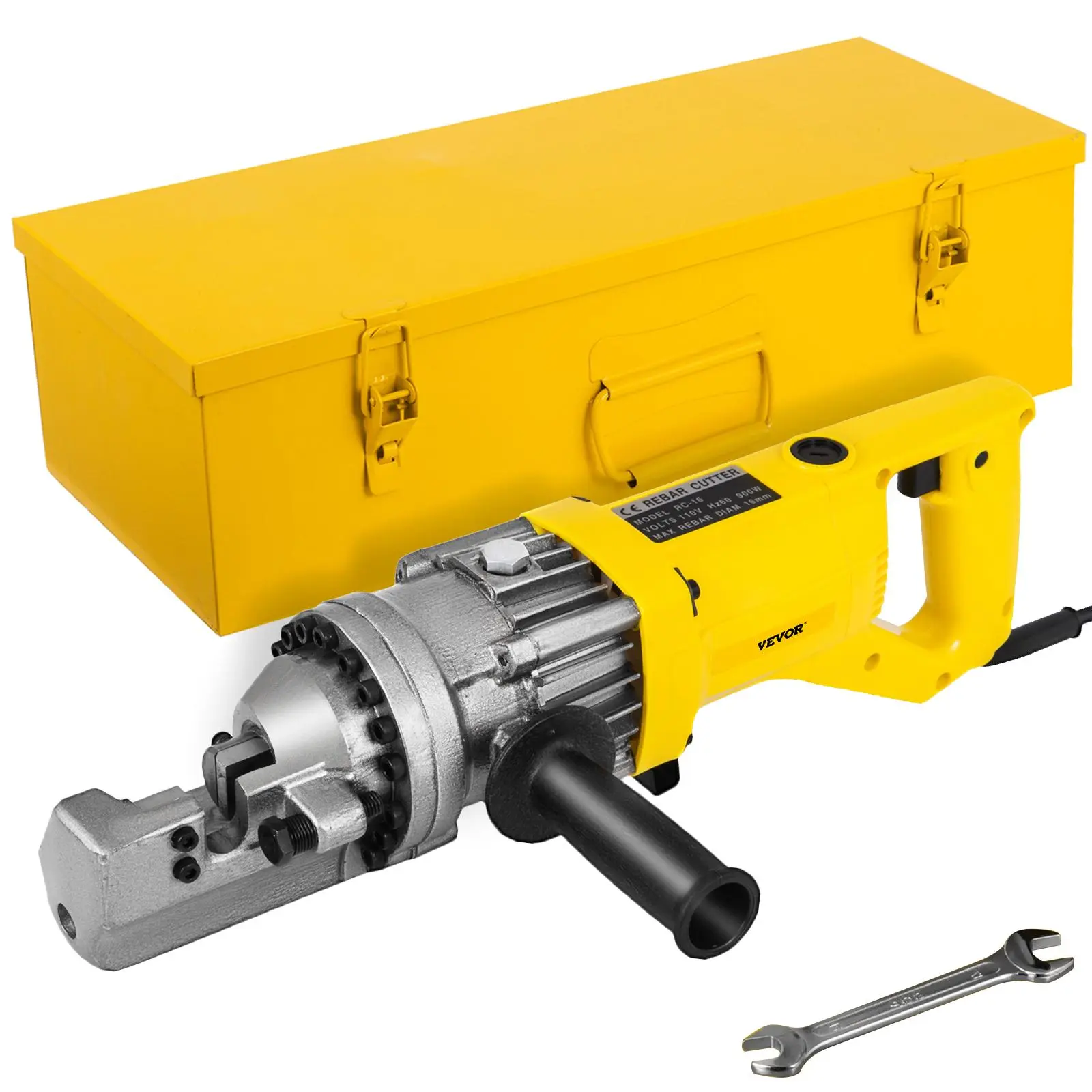 【Summerfinds】VEVOR Electric Rebar Cutter 900W Portable Electric Hydraulic Rebar CutterCutting up to 5/8 Inch #5 4-16mm Rebar within 3 Seconds,110V,with Easy to Carry Stainless Box
