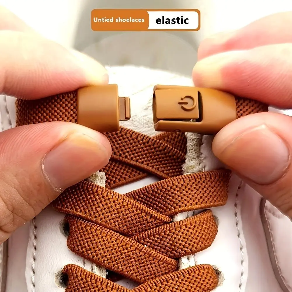 Adjustable Elastic Shoelaces Set, 39.37 Inch Long, Comfortable No Tie Design, Unisex, Includes Metal Lock Tips, Stretchy Shoelaces