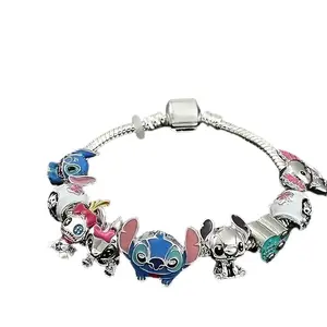 Disney Ohana Means Bracelet Featuring Stitch Characters in Adorable Designs Perfect Gift for Disney Fans Stitch Cutest Accessory