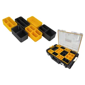 DeWalt ToughSystem 1.0 Organizer Compatible Small Nesting Bins - Yellow