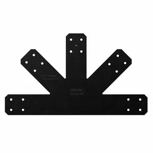 Simpson Strong-Tie APVGP1212 (12:12) Outdoor Accents Avant Collection Pitch Black Powder-Coated Gable Plate