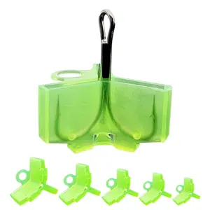 100pcs Treble Hook Protection Covers, Fishing Treble Hook Safety Caps, Multiple Sizes Fish Hook Protectors, 5 Different Sizes, Fishing Gear