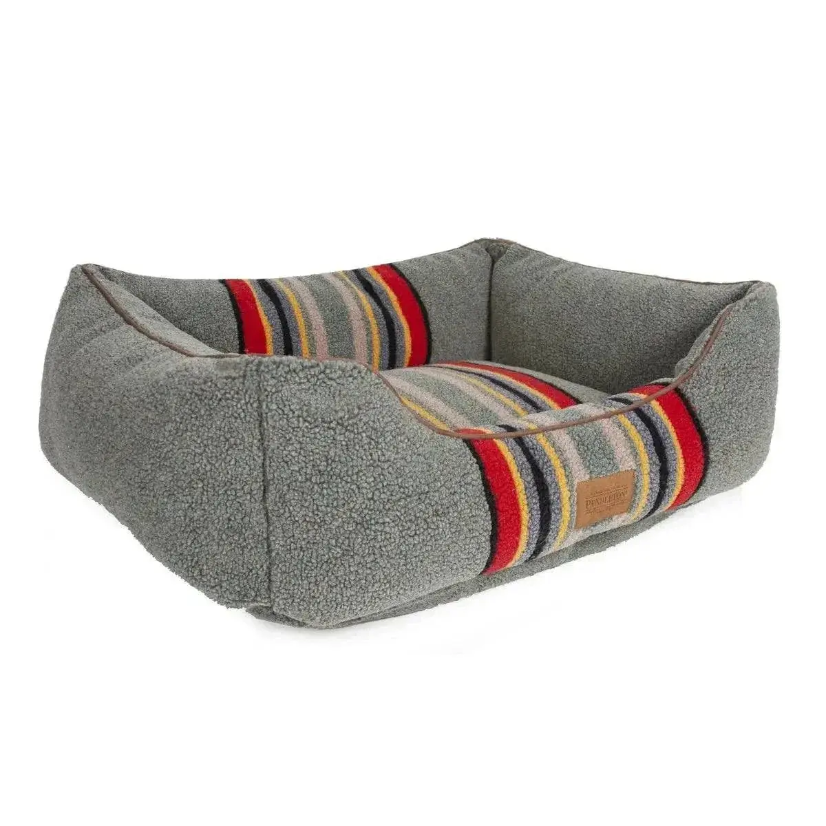 Pendleton Classic Kuddler Dog Bed - Removable Cover, All Sizes, Plaid Motifs, Recycled Fiber Fill, Joint Support for Dogs