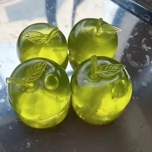 Green apple squishy toy, sensory toy for hands, squeeze toy, slow rebound, office desk ornament, decorative toy decoration