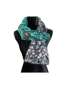 African Print Infinity Scarf & Head Wrap