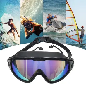 Adult Eloctro-plated Swim Goggles / UV Vision / Twin Pair